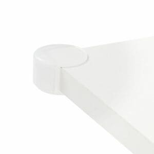 Dubbele tafelhoekjes transparant