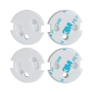 Stopcontactbeveiliger wit 12 stuks met penaarde