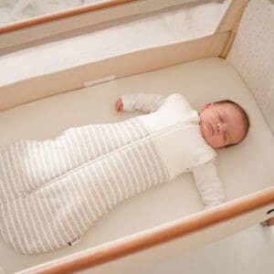 Slaapzak 3-12 maanden TOG 2.5 grijs gestreept