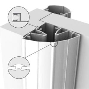 Deurstrip voor de professionele markt (schroeven)